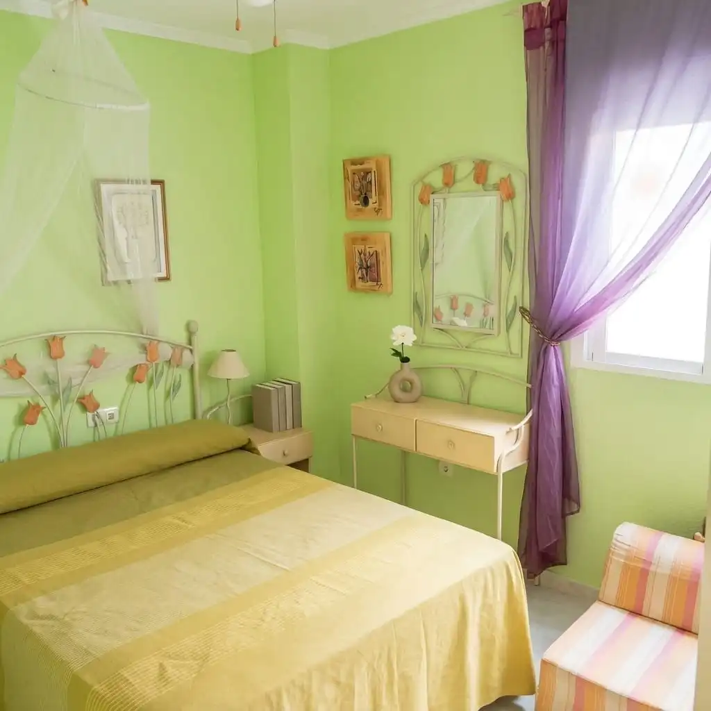 Schlafzimmer von Wohnung zum Verkauf in Rincón de la Victoria mit Klimaanlage, Terrasse und Abstellraum