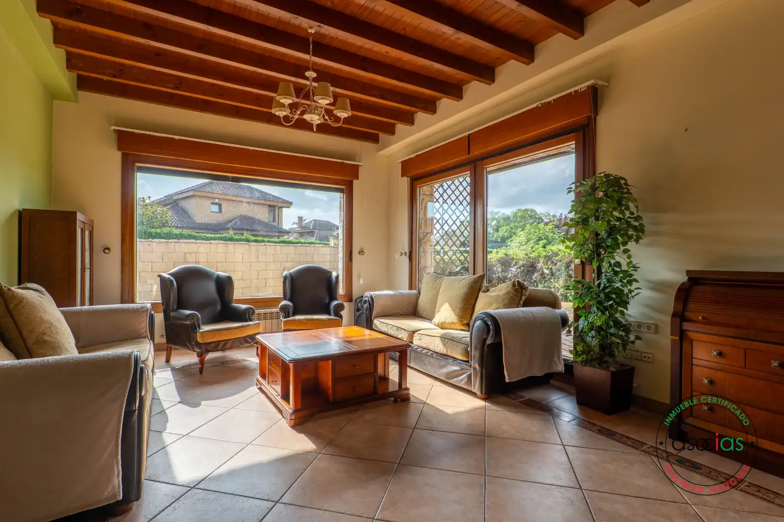 Sala de estar de Casa o chalet en venta en Gijón  con Calefacción, Terraza y Trastero
