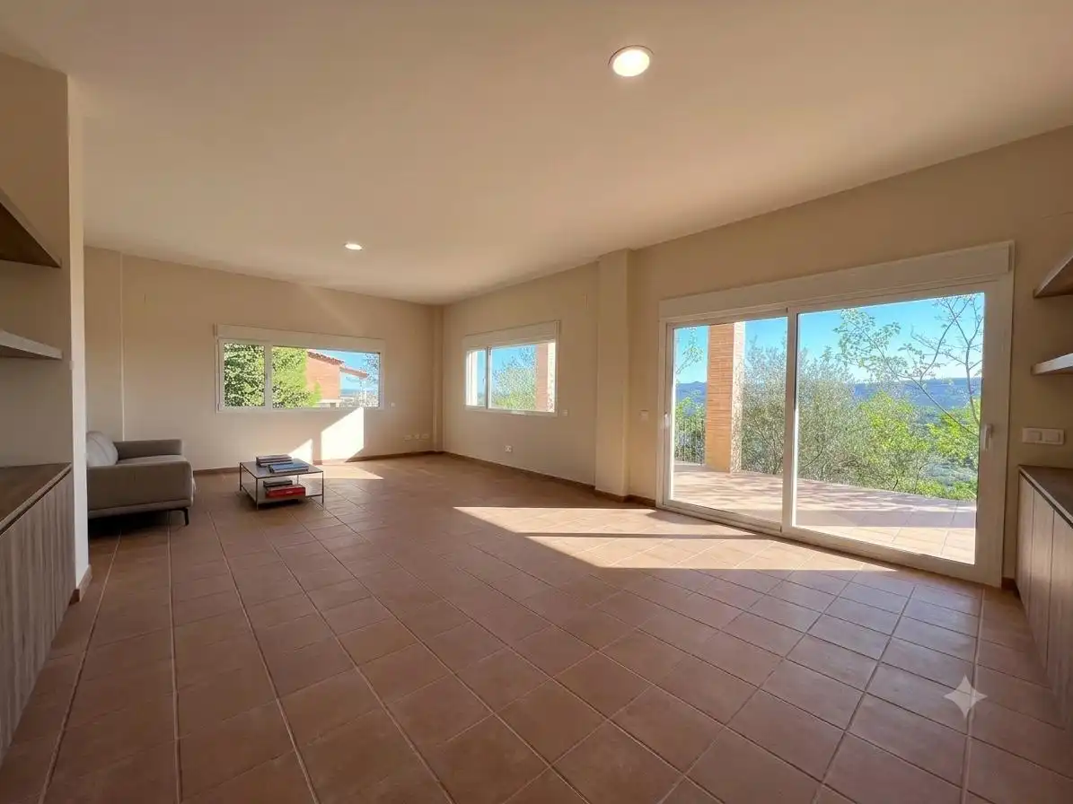 Sala de estar de Casa o chalet en venta en L'Énova con Jardín privado, Terraza y Trastero