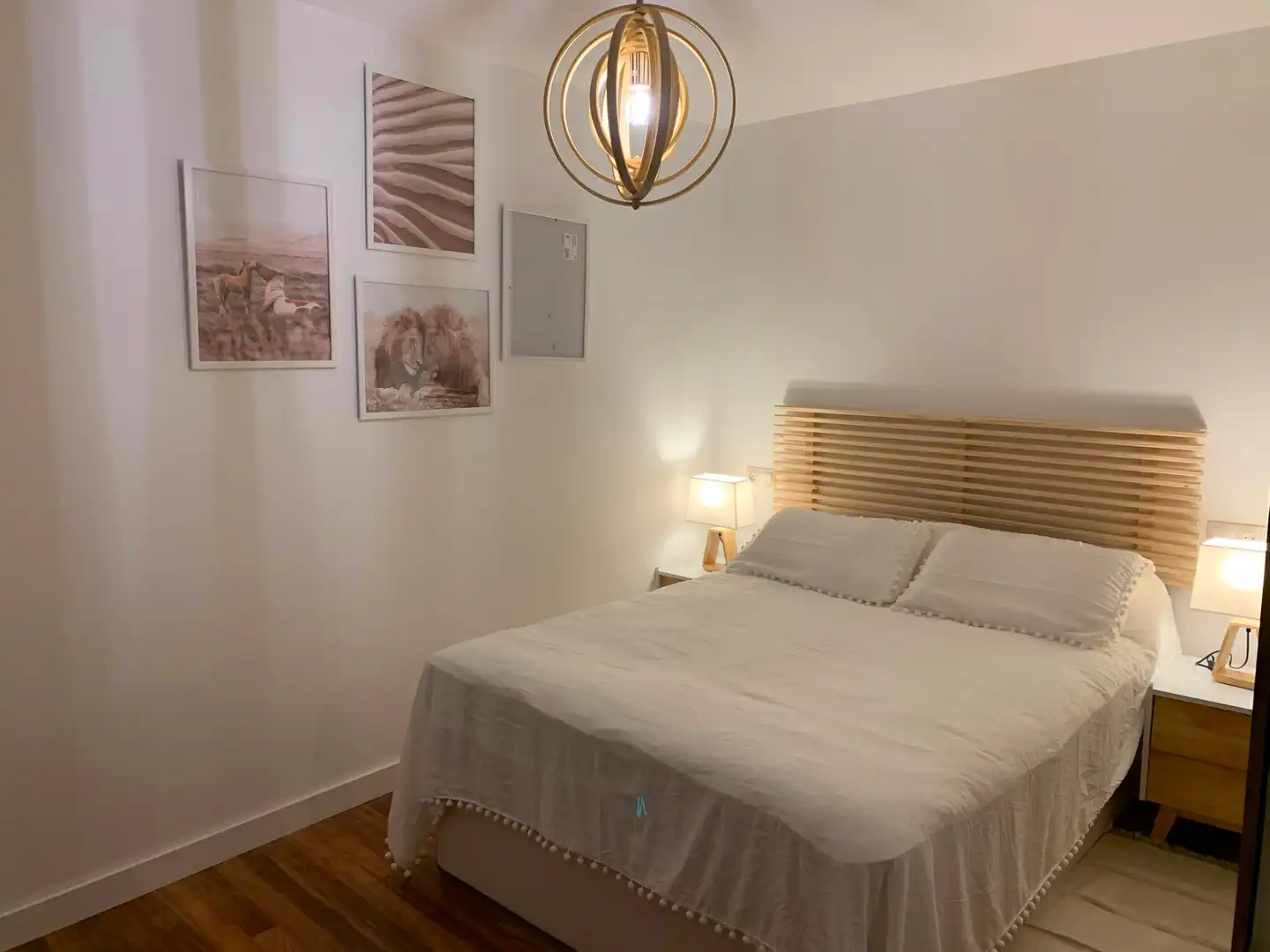 Bedroom of Flat for rent in Santander  with Heating, Terrace and Furnished