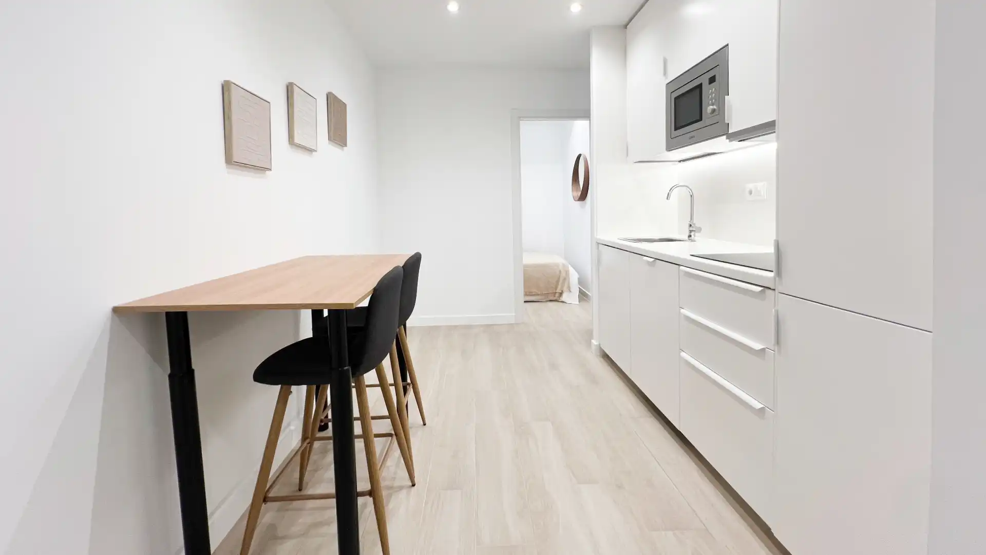 Kitchen of Flat for rent in Madrid  with Heating, Furnished and Oven