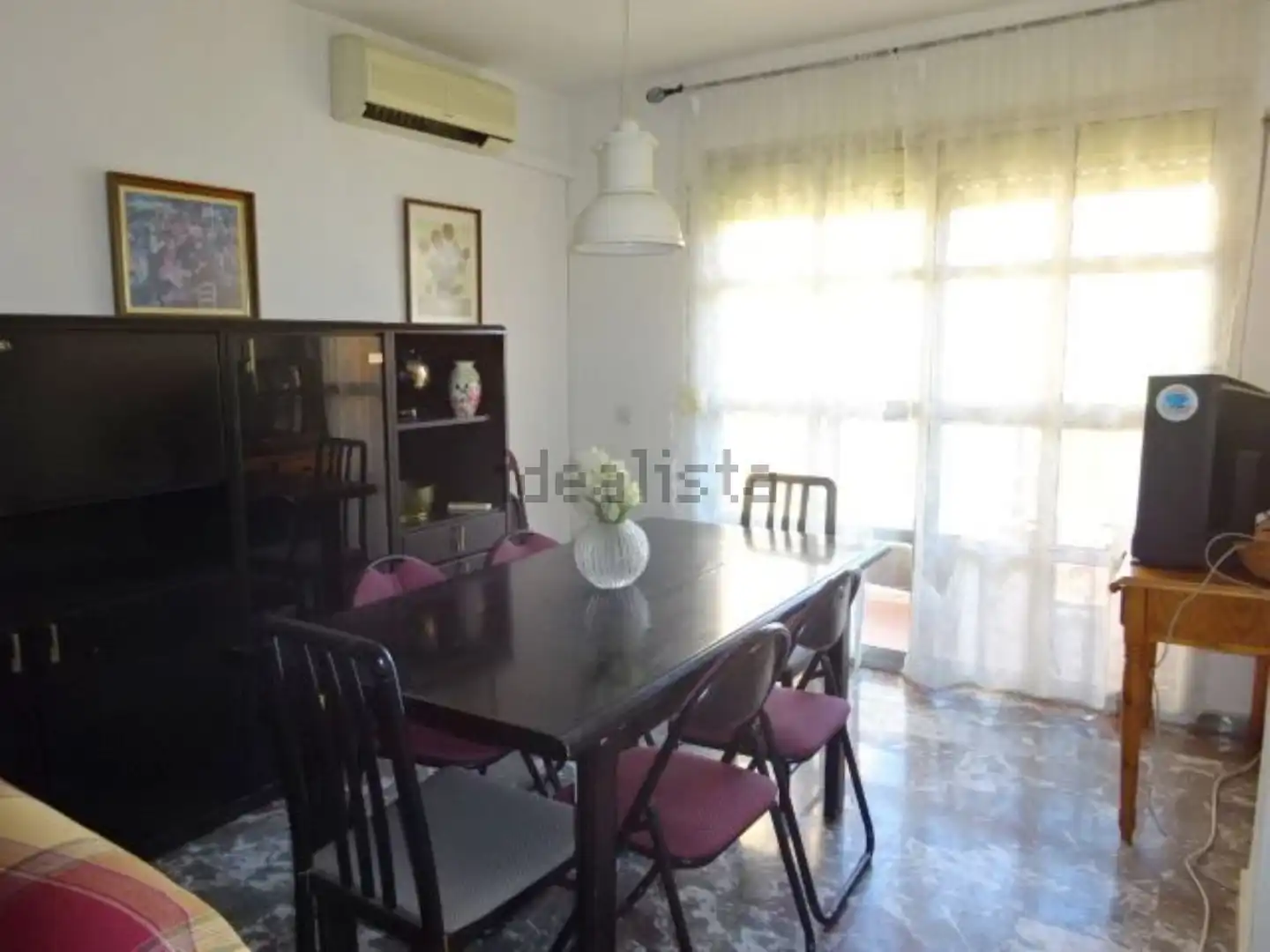 Dining room of Flat for rent in Sevilla  with Air Conditioner, Terrace and Furnished