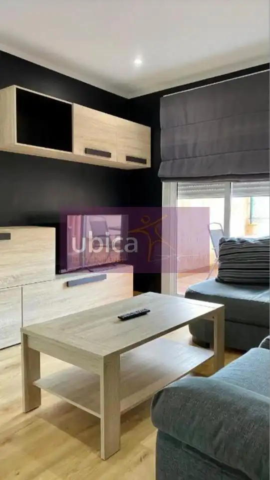 Sala d'estar de Pis de lloguer en Vigo  amb Calefacció, Terrassa i Moblat