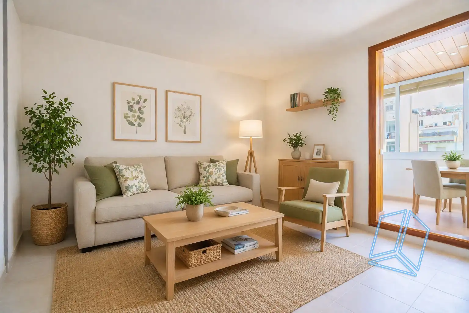 Sala d'estar de Pis en venda en  Barcelona Capital amb Calefacció i Terrassa