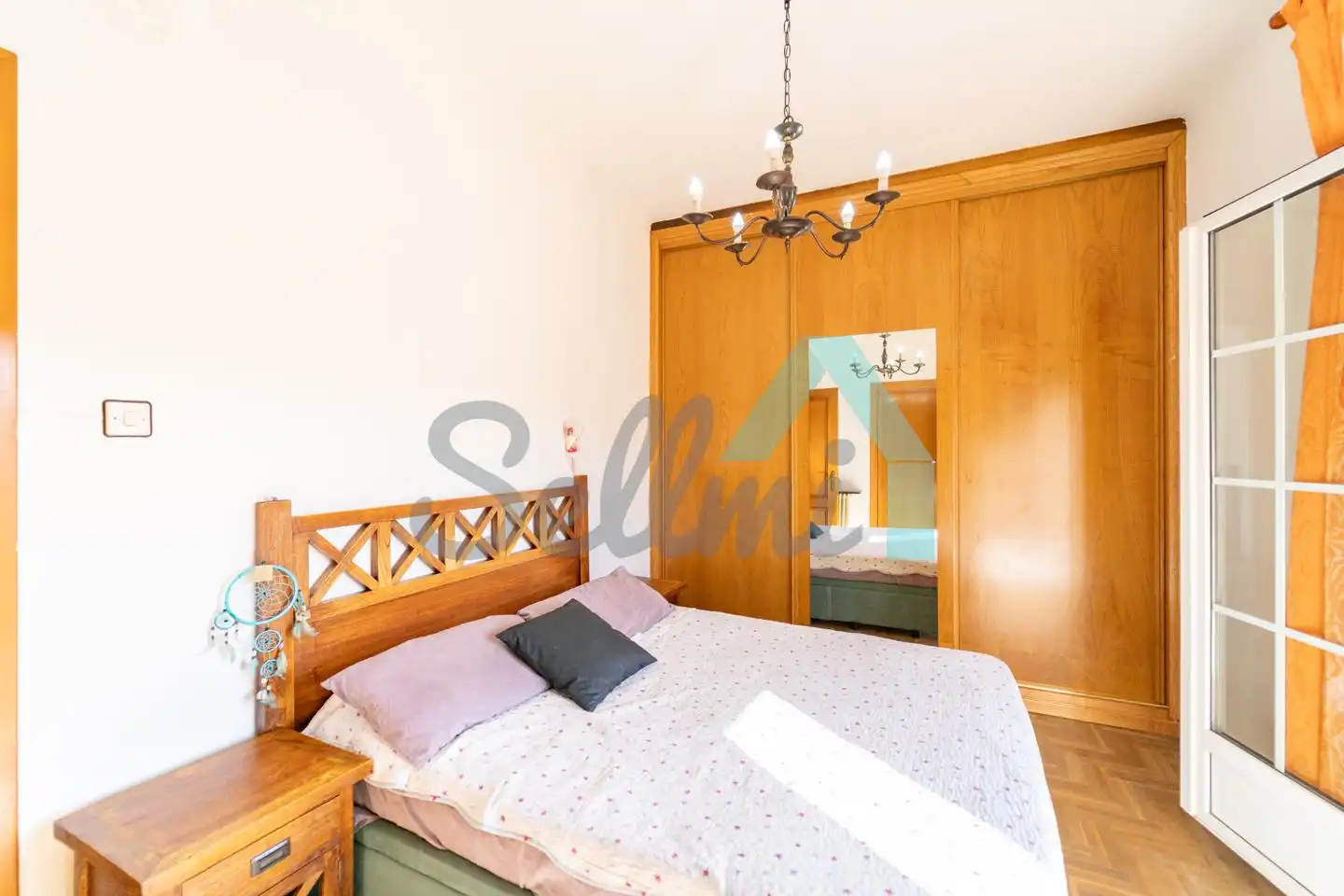 Schlafzimmer von Wohnung zum Verkauf in Oviedo  mit Heizung, Parkett und Terrasse
