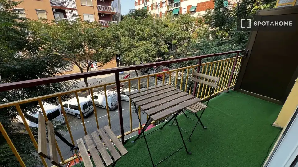 Balcony of Flat for rent in Valencia  with Air Conditioner, Heating and Furnished