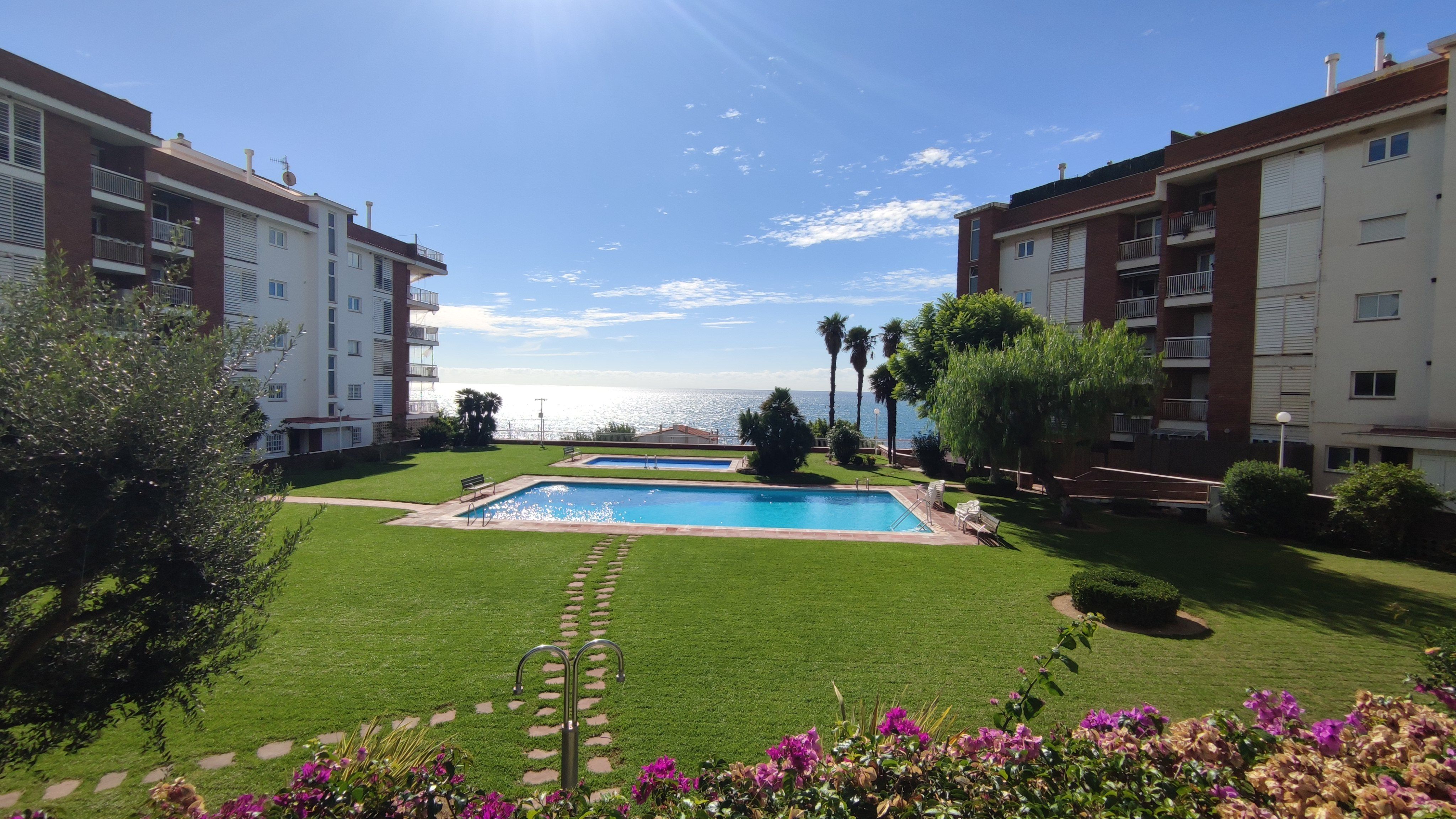 Jardí de Apartament en venda en Sant Andreu de Llavaneres amb Aire condicionat, Calefacció i Jardí privat