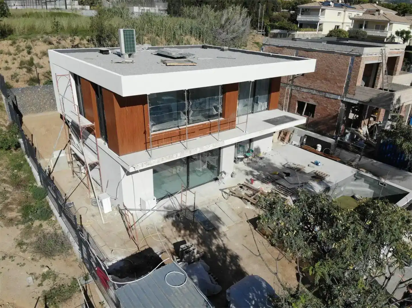 Vista exterior de Pis en venda en Vilassar de Dalt amb Aire condicionat, Jardí privat i Piscina