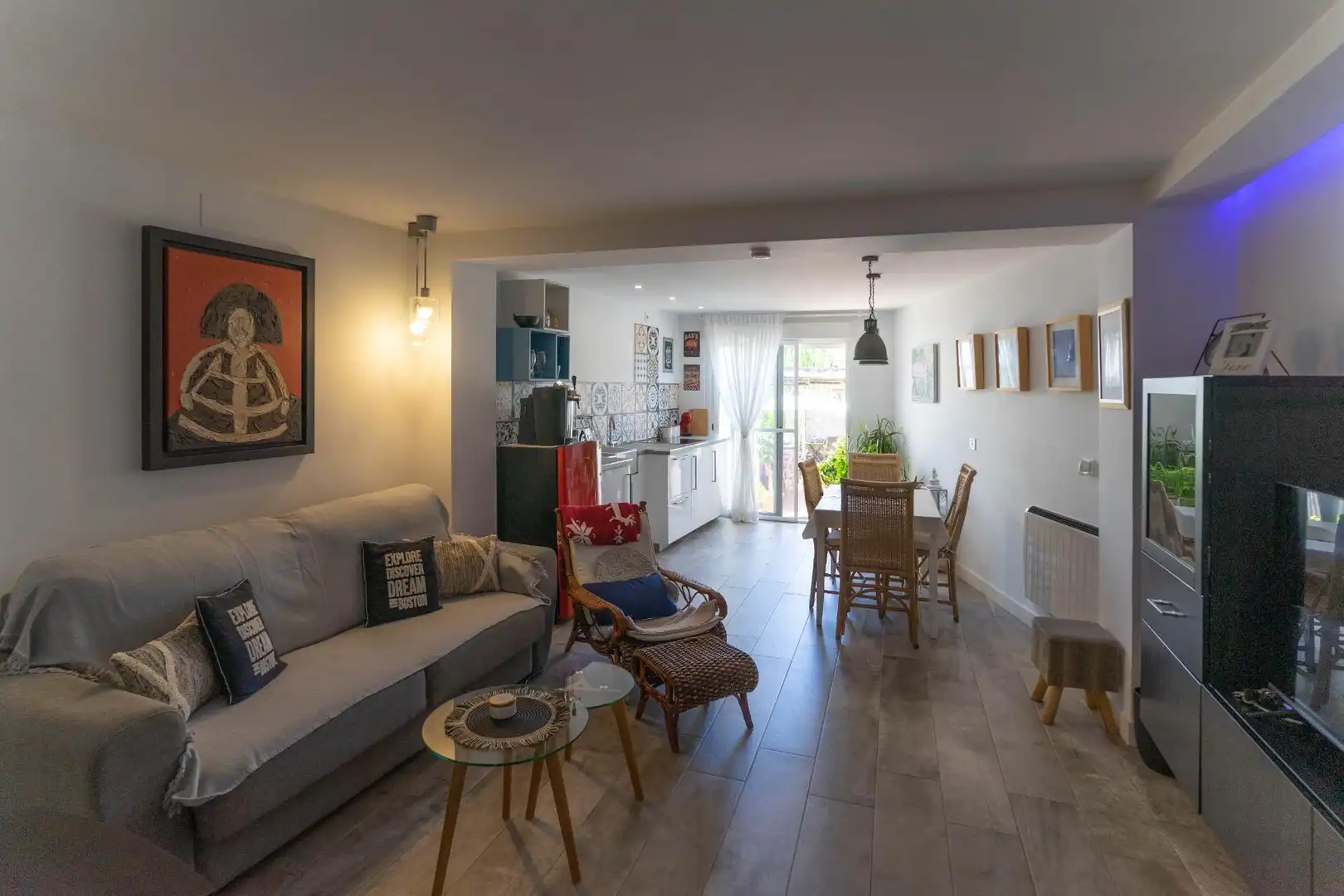 Living room of Detached homes for rent in Riogordo  with Air Conditioner, Private garden and Terrace