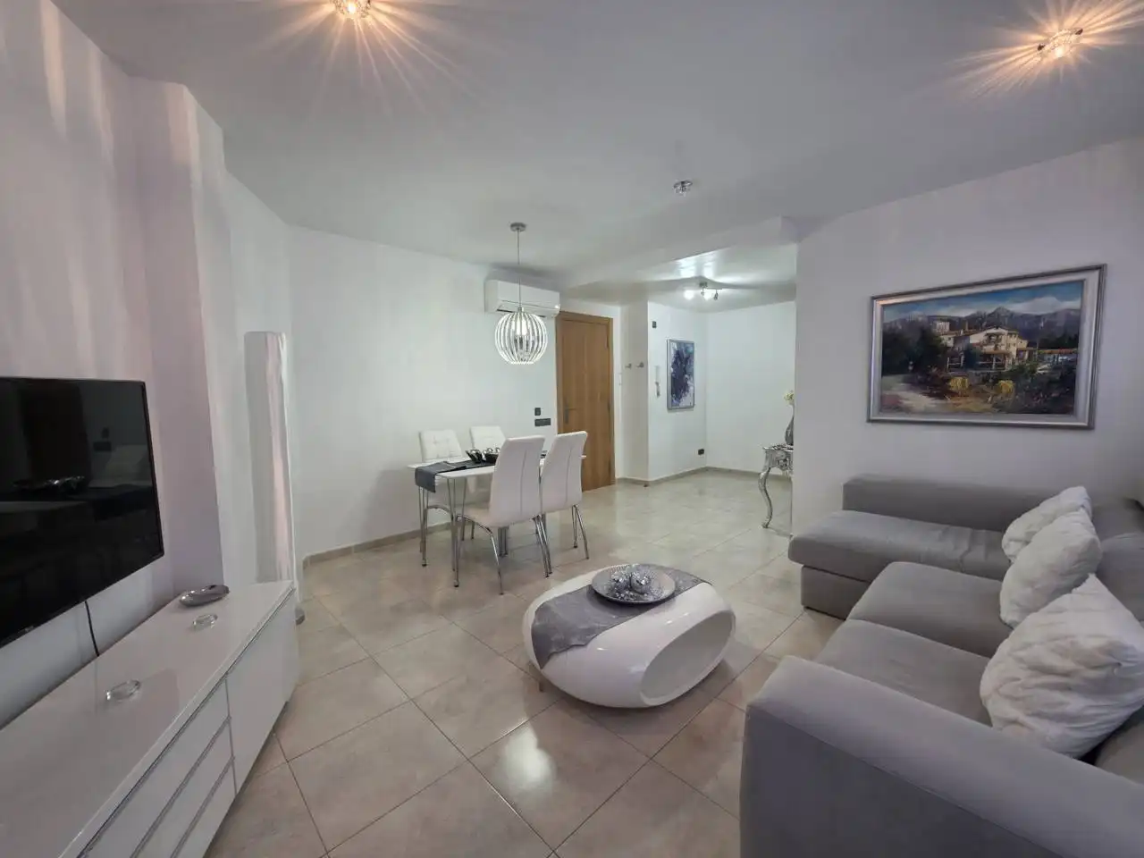 Sala d'estar de Apartament en venda en Manresa amb Aire condicionat, Calefacció i Moblat