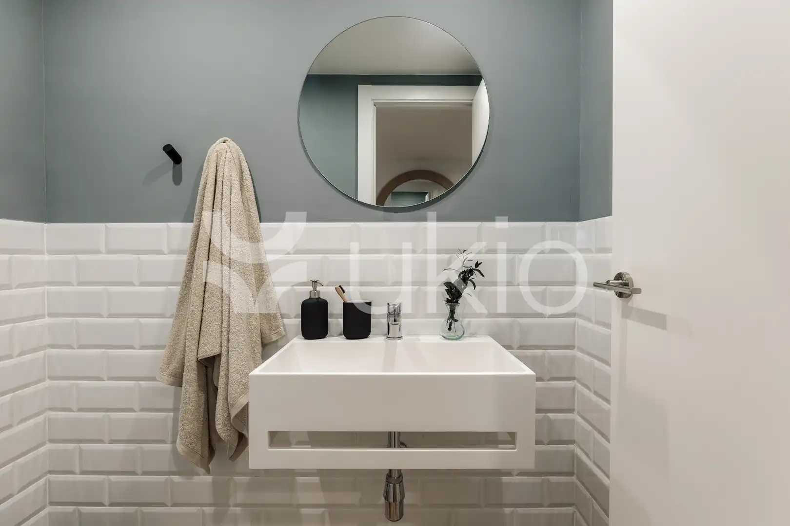 Badezimmer von Wohnungen zur Miete in Barcelona mit Klimaanlage, Heizung und Terrasse