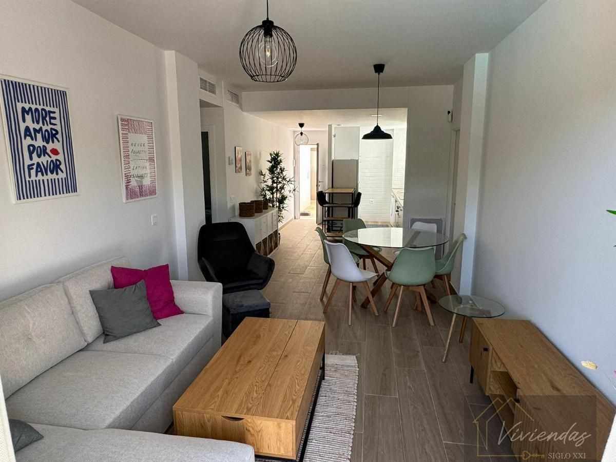 Living room of Flat to rent in Chipiona  with Air Conditioner, Terrace and Furnished