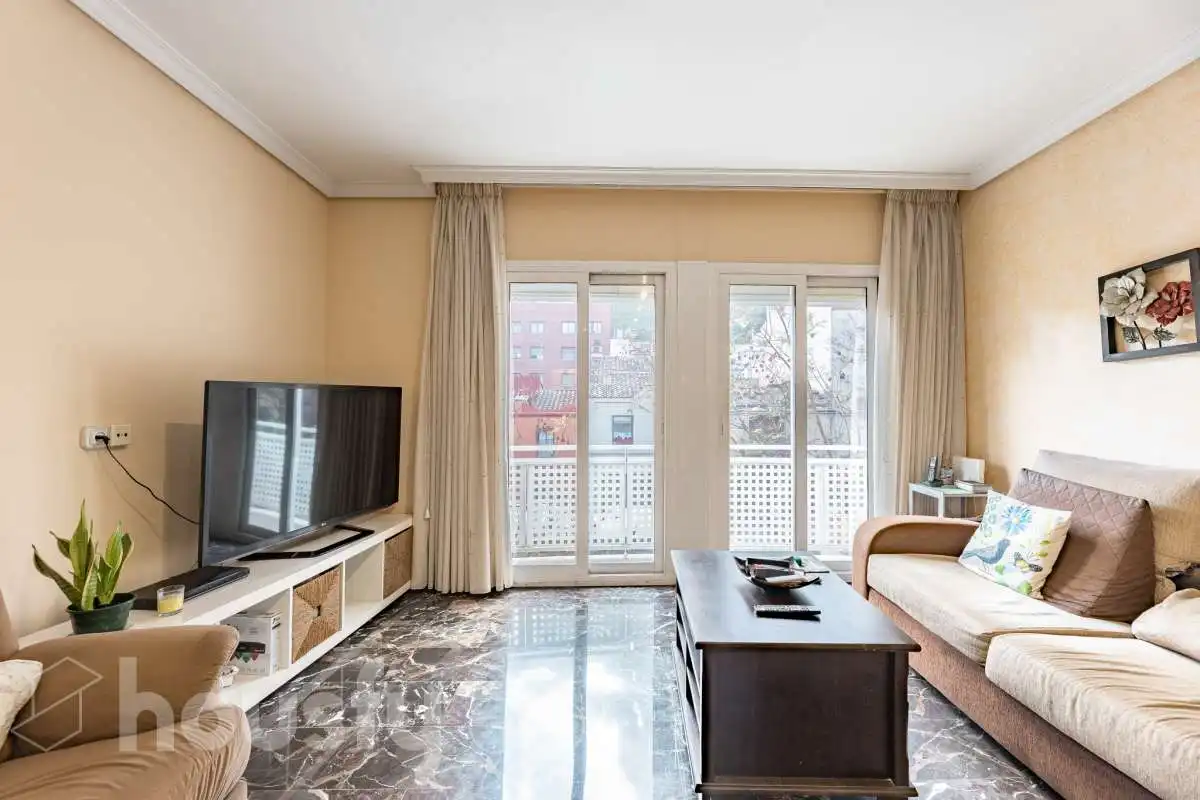Living room of Flat for sale in Pallejà  with Air Conditioner, Heating and Balcony