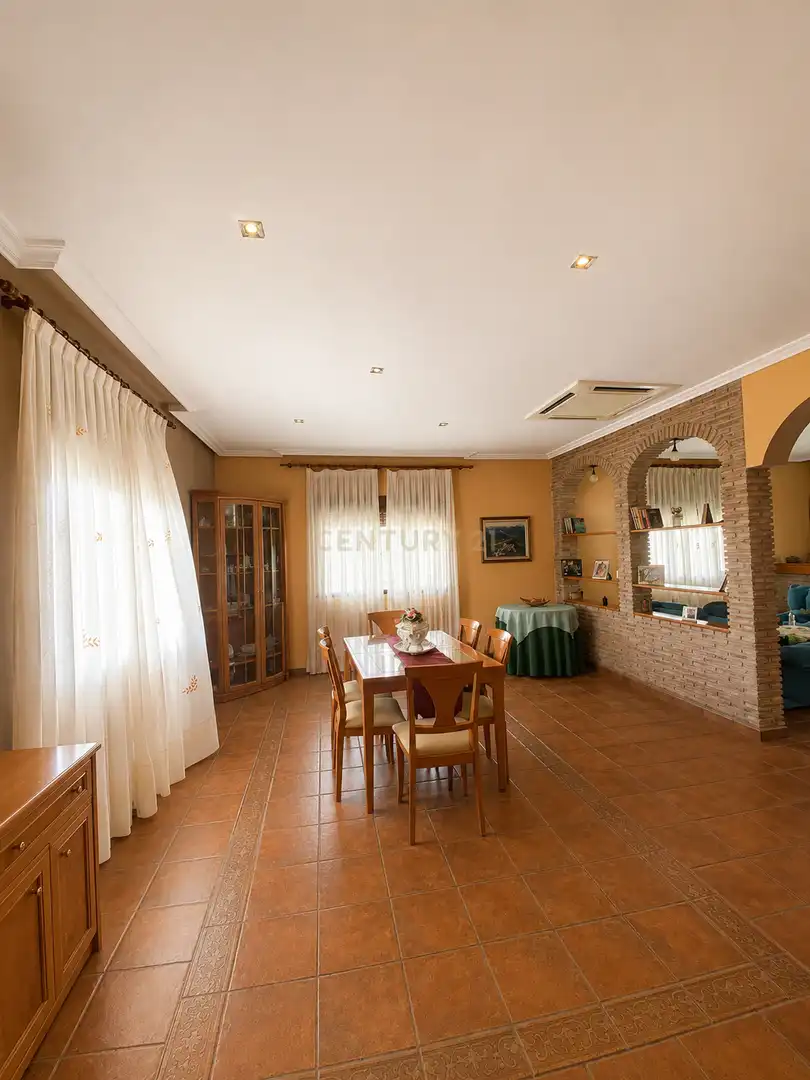 Dining room of Houses for sale in Herrera de Alcántara  with Air Conditioner, Swimming Pool and Balcony