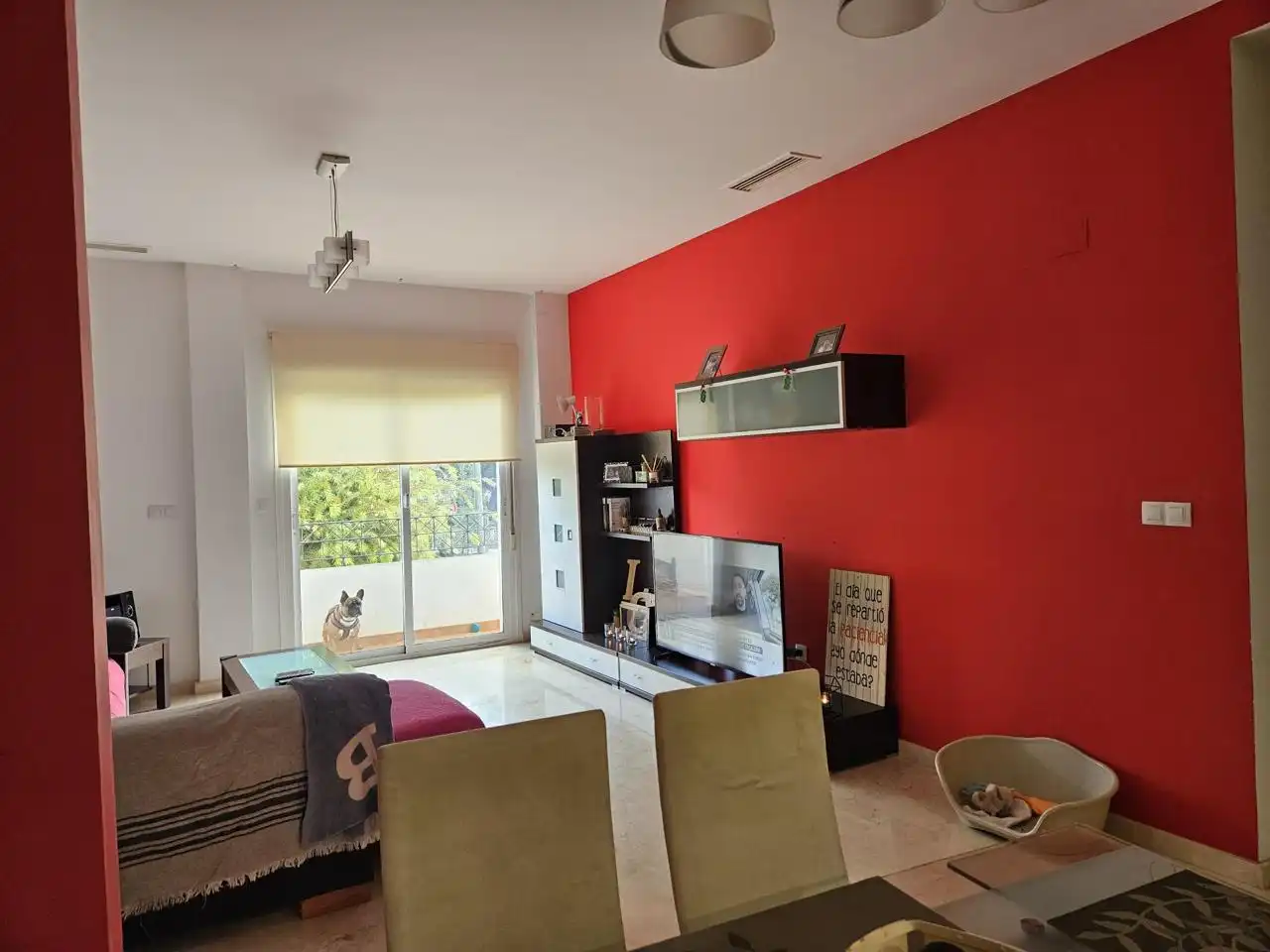 Sala de estar de Piso en venta en La Nucia con Aire acondicionado, Terraza y Amueblado