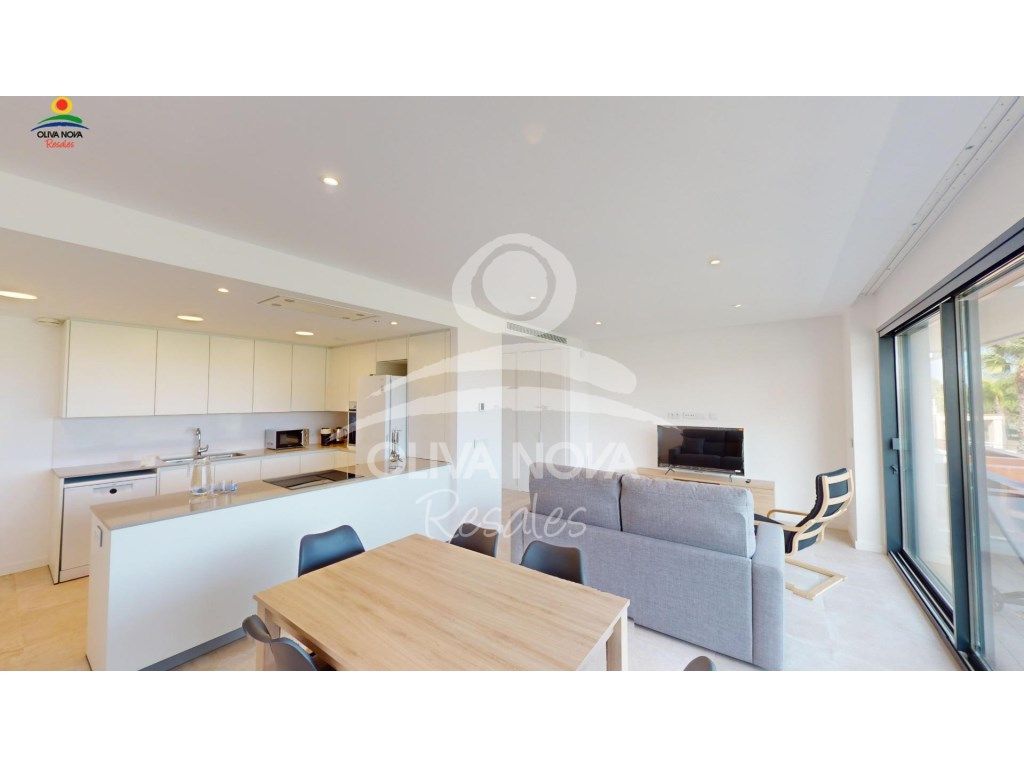 Living room of Apartment for sale in Oliva  with Air Conditioner, Private garden and Terrace