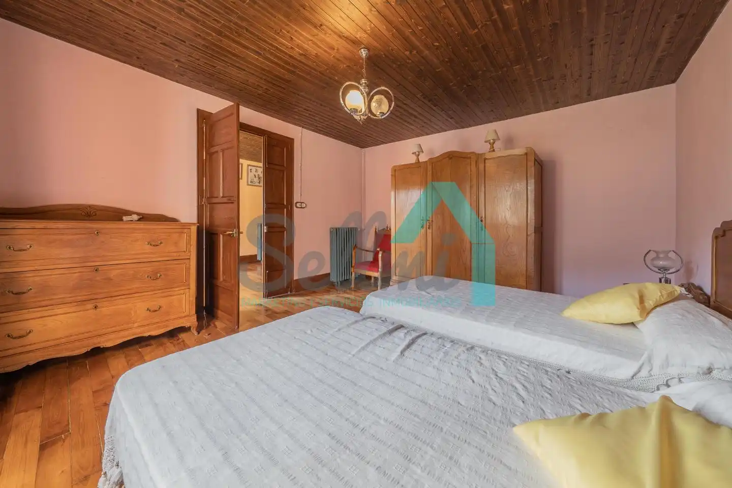 Bedroom of Houses for sale in Pravia  with Heating, Private garden and Parquet flooring