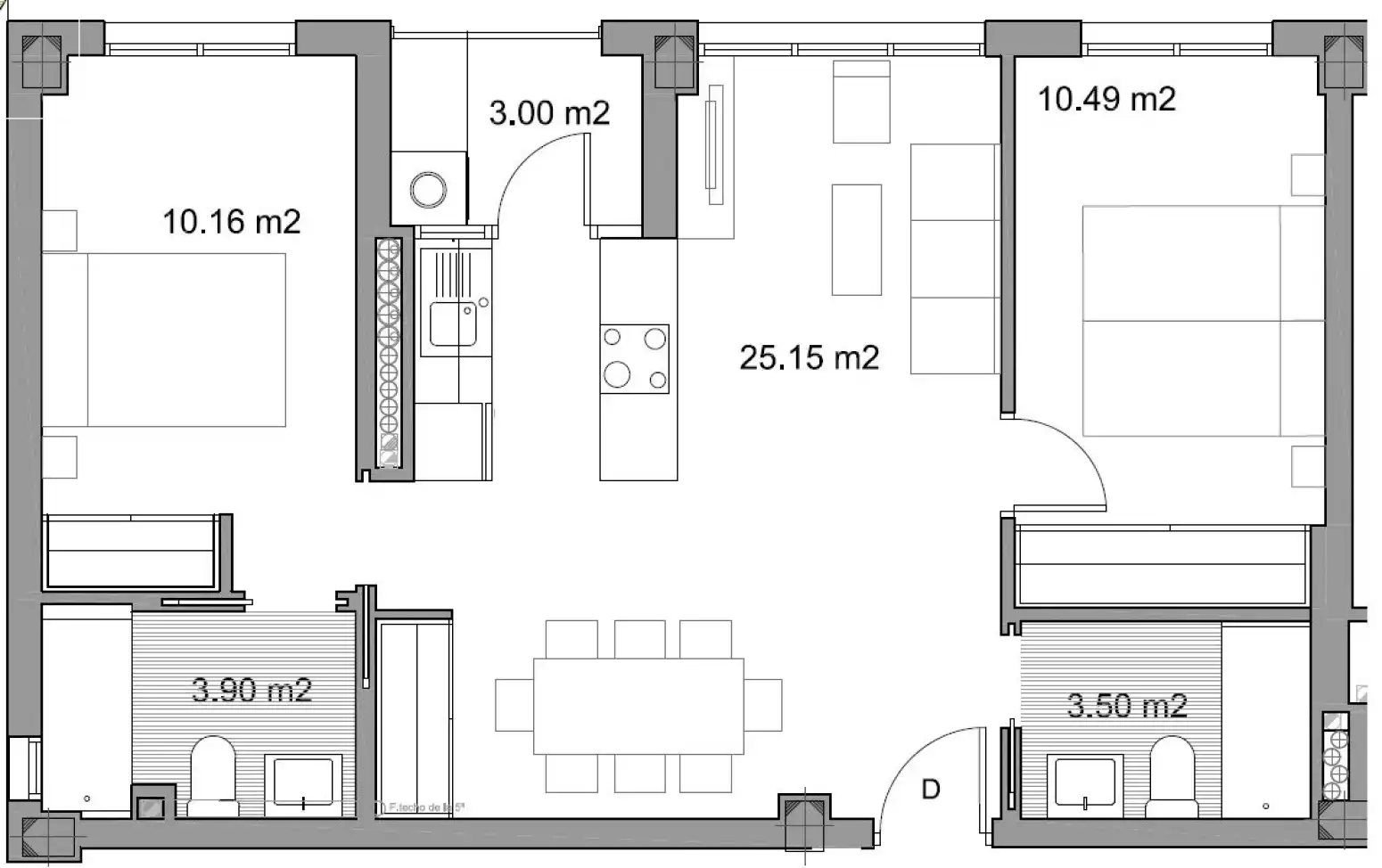 Flat for rent in Madrid  with Air Conditioner, Heating and Private garden