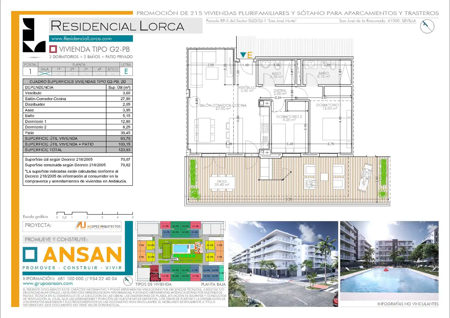 Piso de alquiler en La Rinconada con Aire acondicionado, Calefacción y Parquet