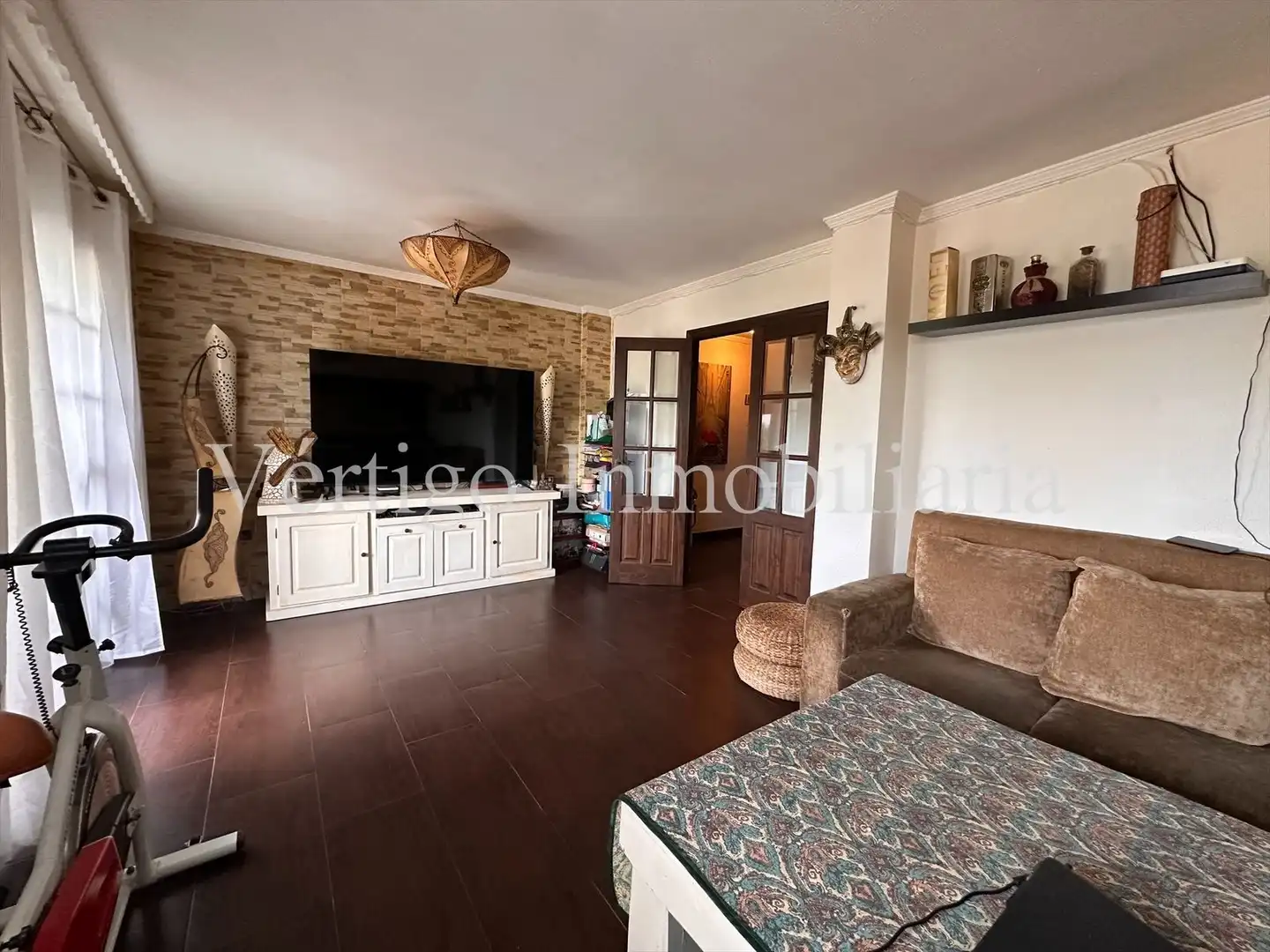 Wohnzimmer von Wohnung zum Verkauf in Dos Hermanas mit Klimaanlage, Heizung und Terrasse