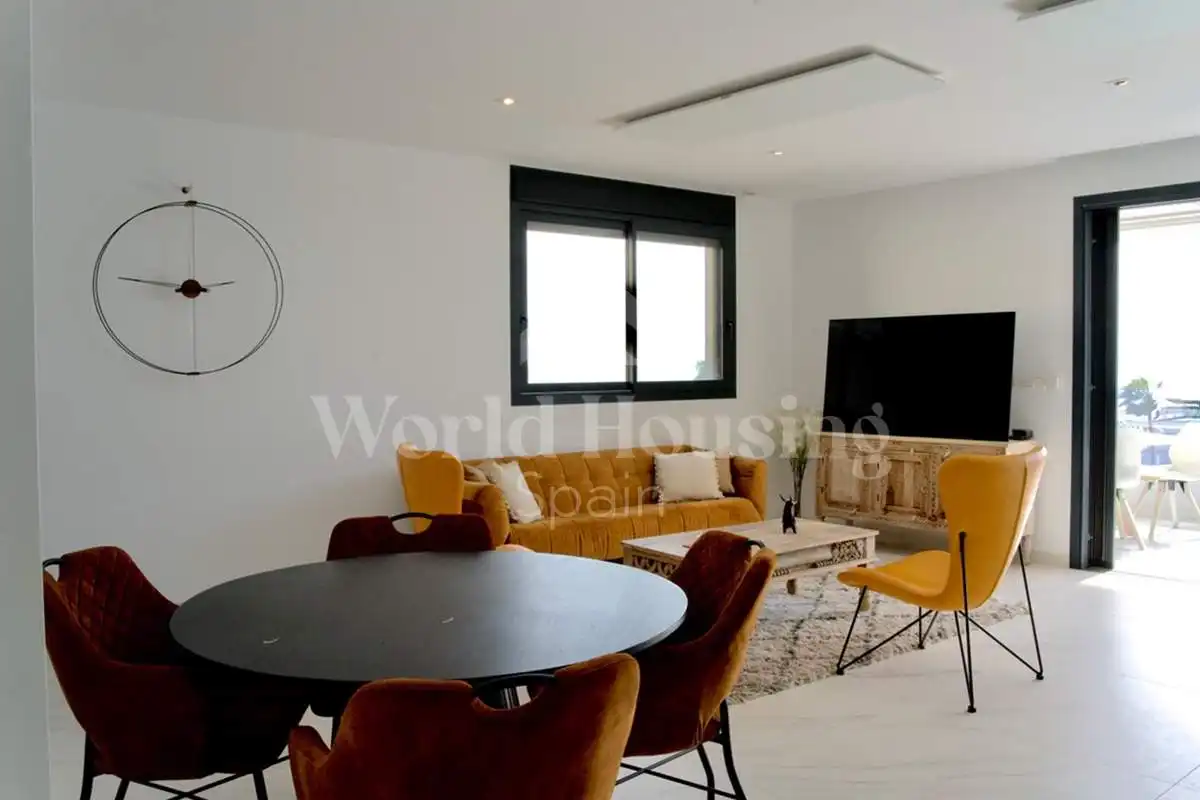 Sala de estar de Apartamento en venta en Santa Pola con Aire acondicionado, Calefacción y Terraza