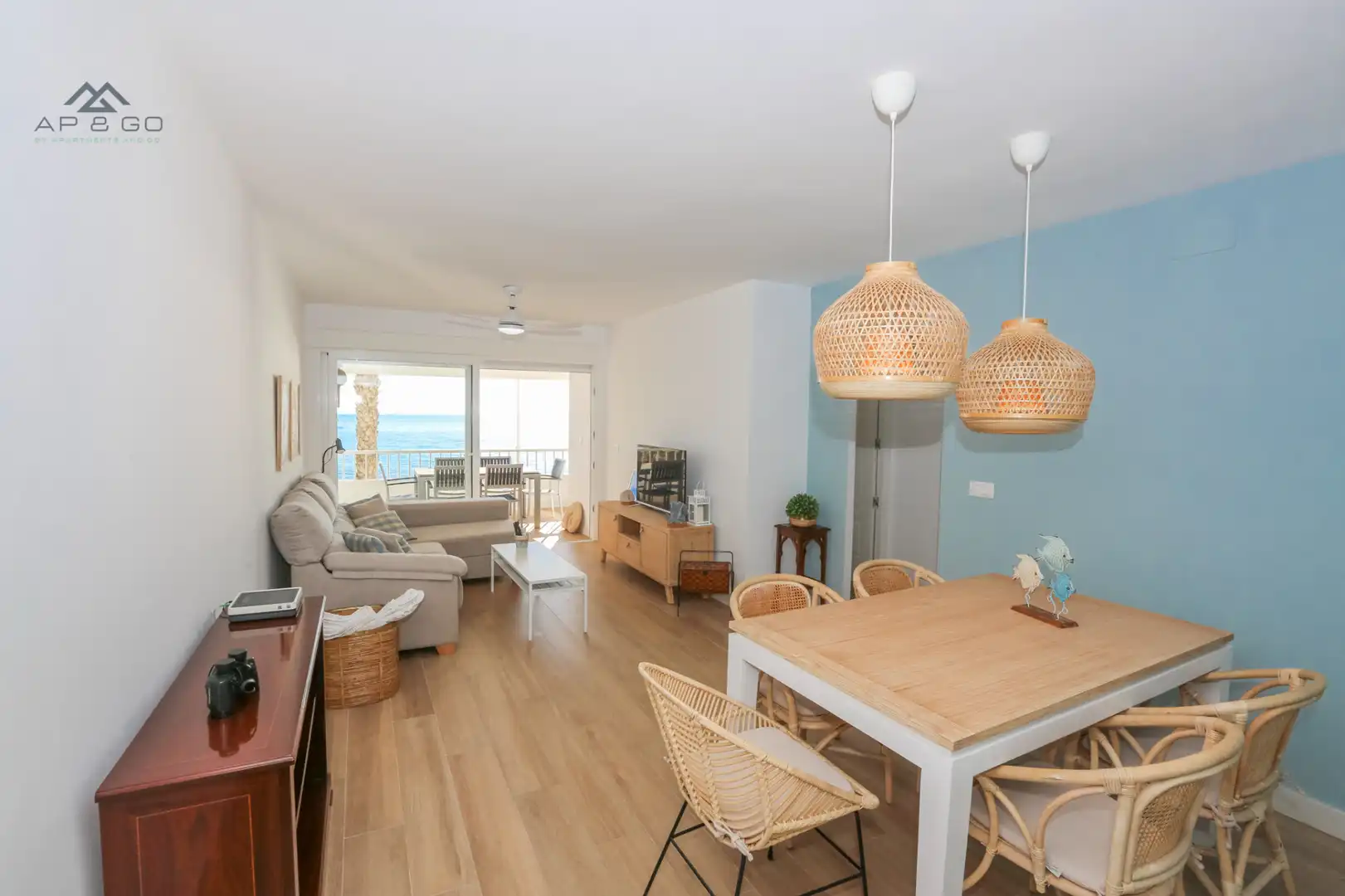 Wohnzimmer von Wohnung zur Miete in Almuñécar mit Heizung, Terrasse und Möbliert