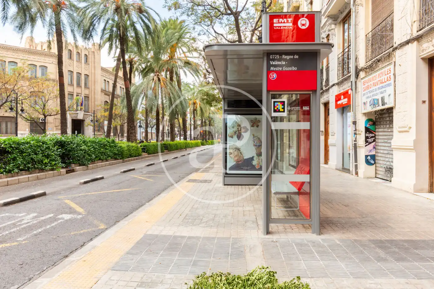 Außenansicht von Wohnung zur Miete in Valencia mit Klimaanlage und Heizung