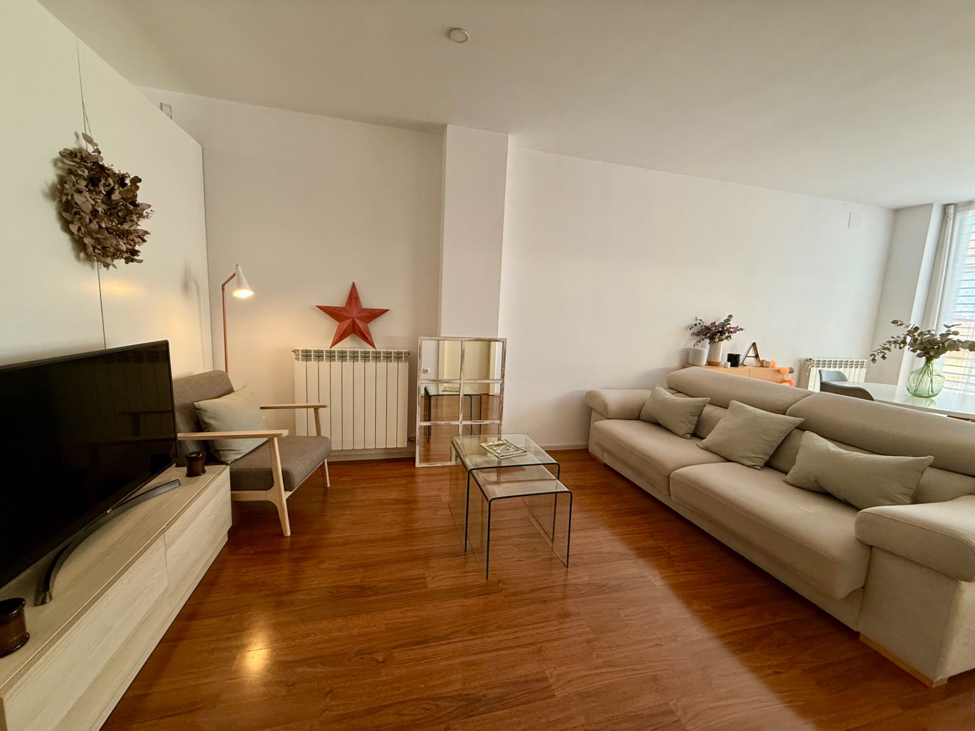 Living room of Loft to rent in Terrassa  with Air Conditioner, Heating and Parquet flooring