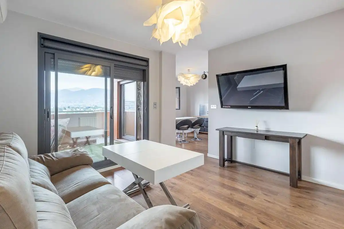 Sala d'estar de Àtic de lloguer en Granada