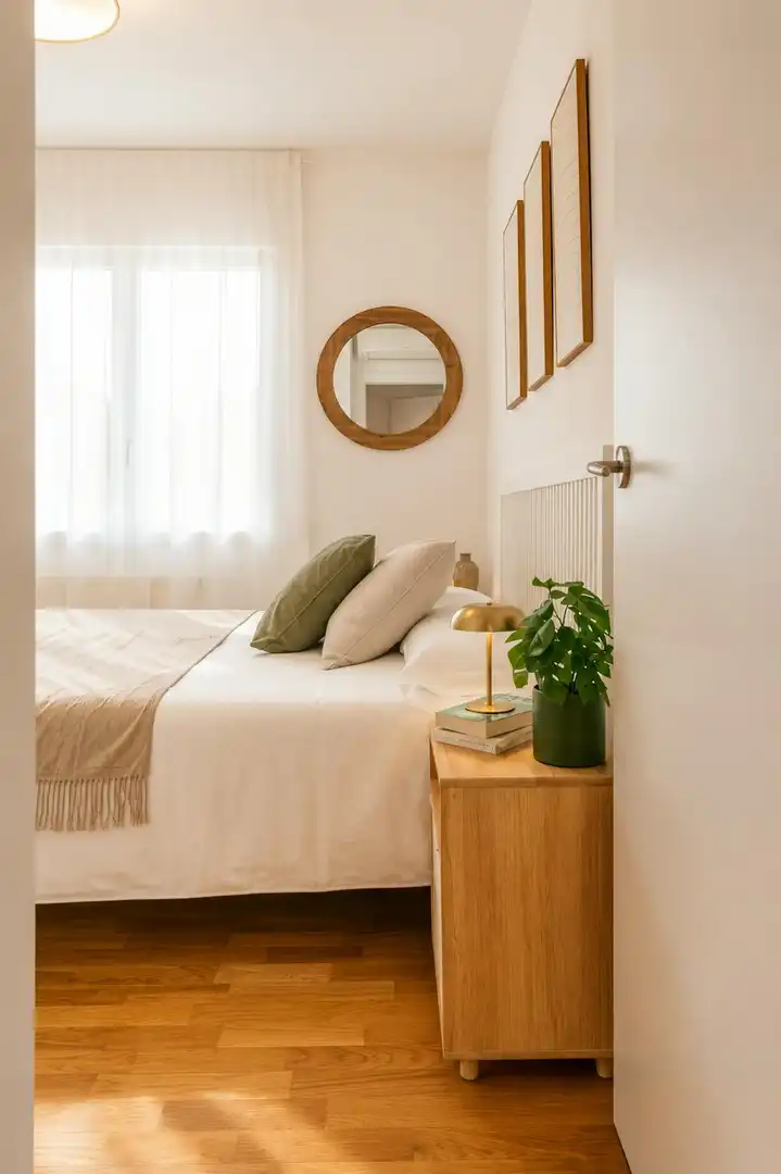 Bedroom of Flat for rent in Barcelona  with Air Conditioner, Heating and Furnished