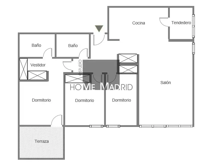 Flat for sale in Madrid  with Air Conditioner, Heating and Parquet flooring