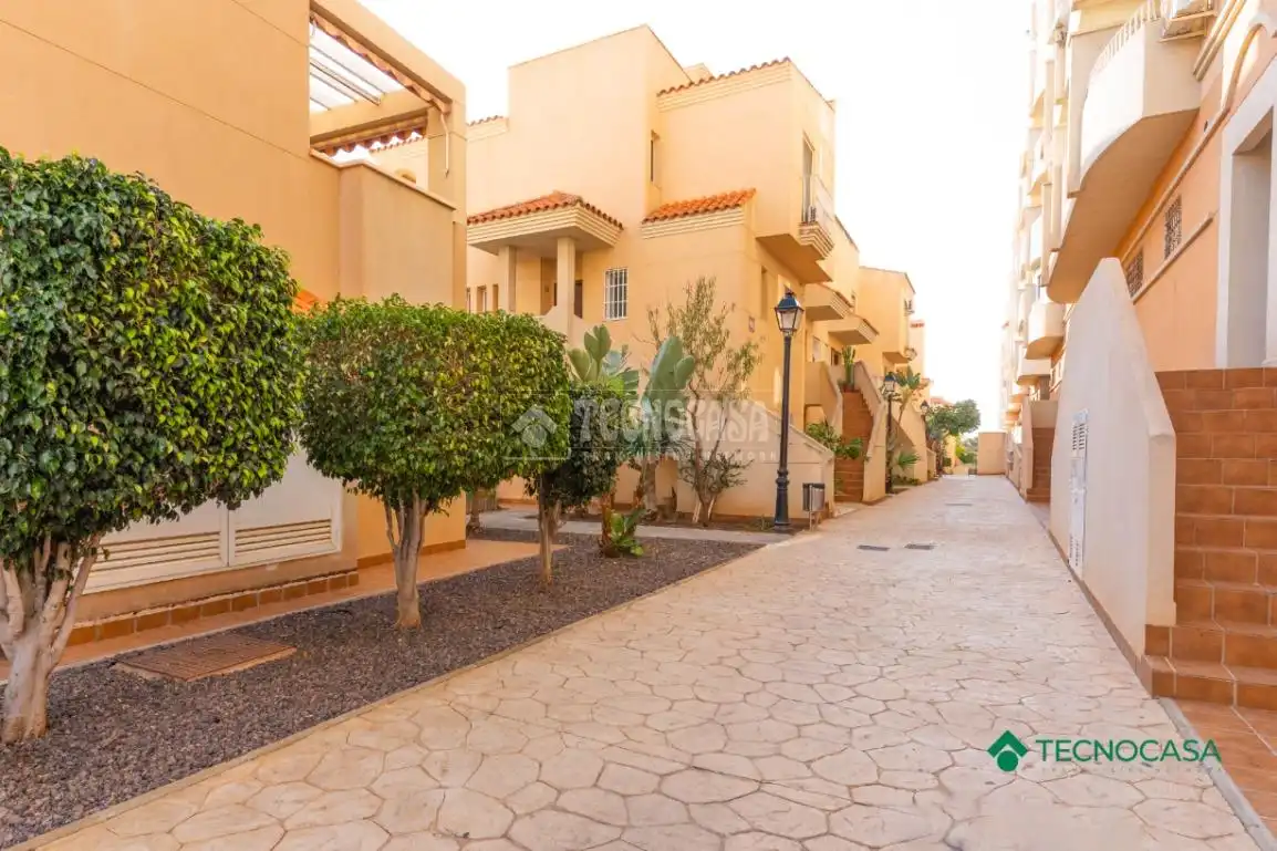 Exterior view of Duplexes for sale in Roquetas de Mar  with Air Conditioner and Terrace
