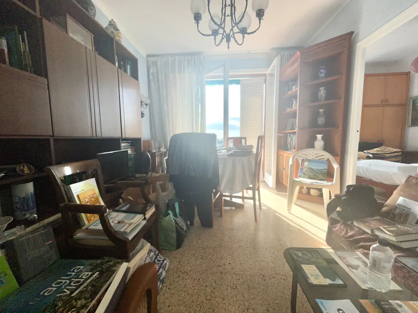 Sala de estar de Ático en venta en Barcelona con Amueblado y Balcón