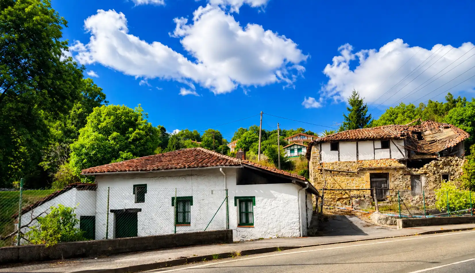 Vista exterior de Finca rústica en venda en Loiu amb Jardí privat
