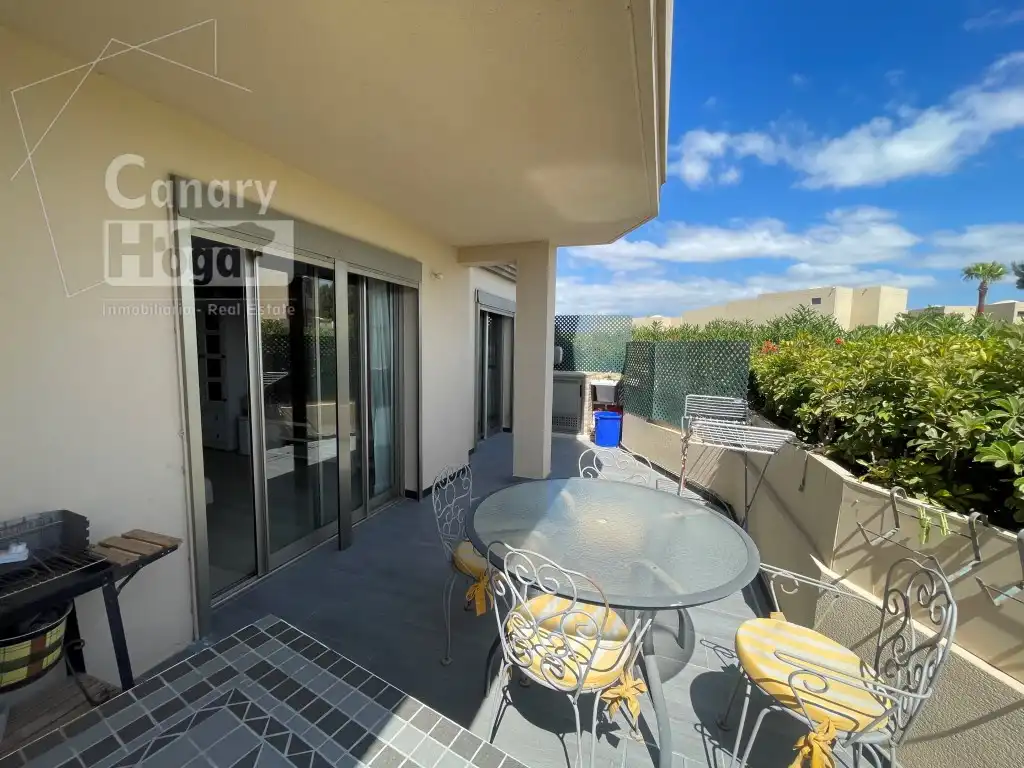 Terraza de Apartamento en venta en Granadilla de Abona con Calefacción, Jardín privado y Amueblado