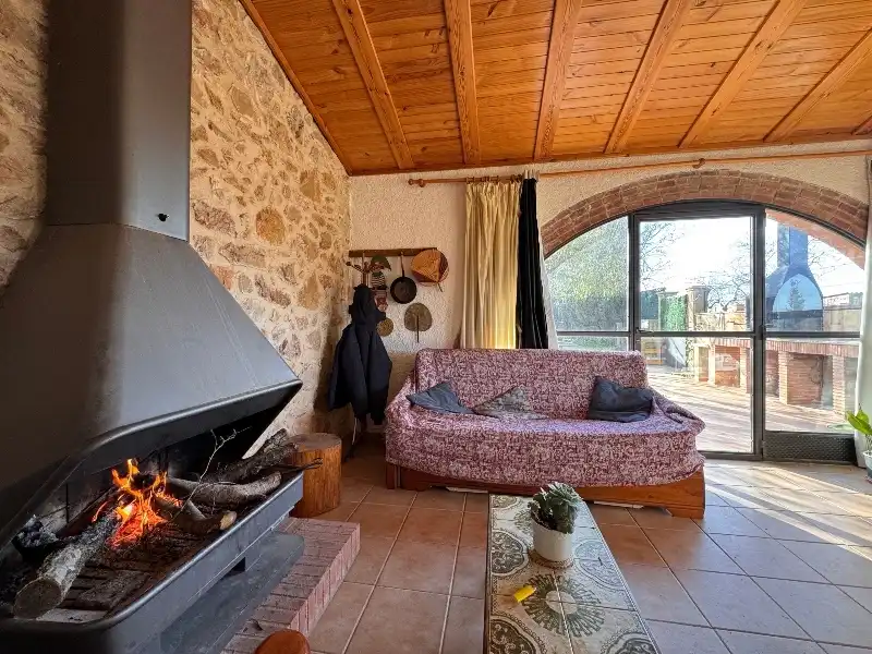 Sala de estar de Finca rústica en venta en Albons con Jardín privado, Terraza y Trastero