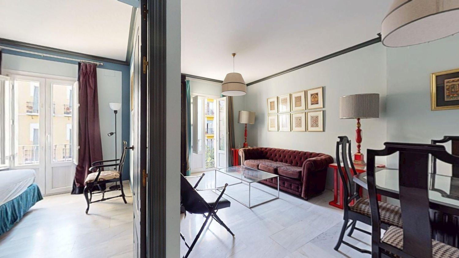 Sala de estar de Piso de alquiler en  Sevilla Capital con Amueblado