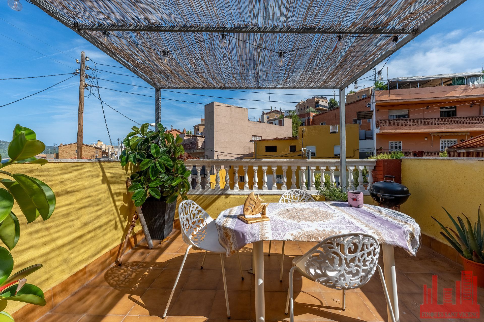 Terrace of Flat for sale in Sant Vicenç Dels Horts  with Air Conditioner, Heating and Private garden