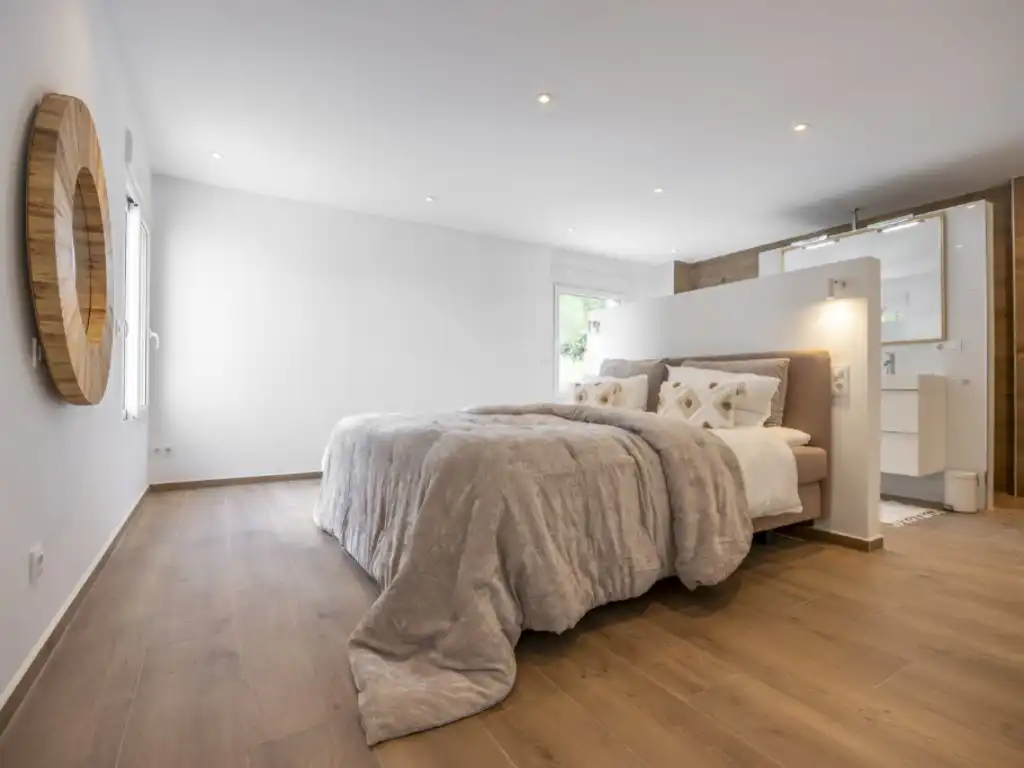 Bedroom of Houses for sale in Jávea / Xàbia  with Air Conditioner, Terrace and Swimming Pool