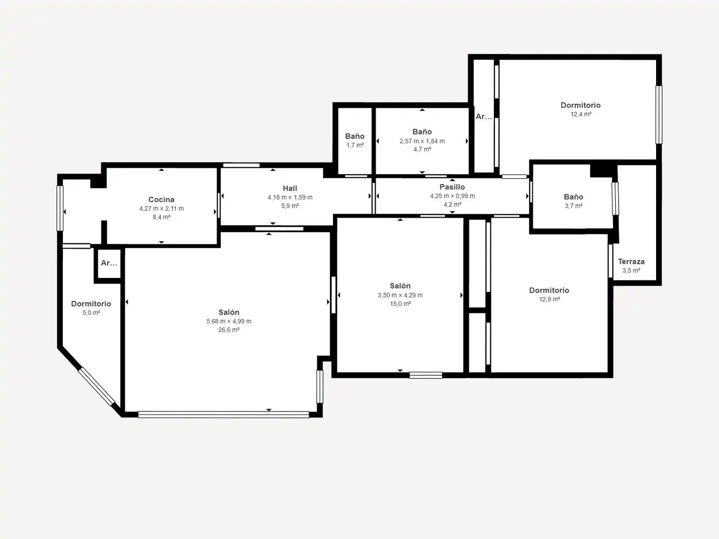 Apartamento en venta en Hortaleza