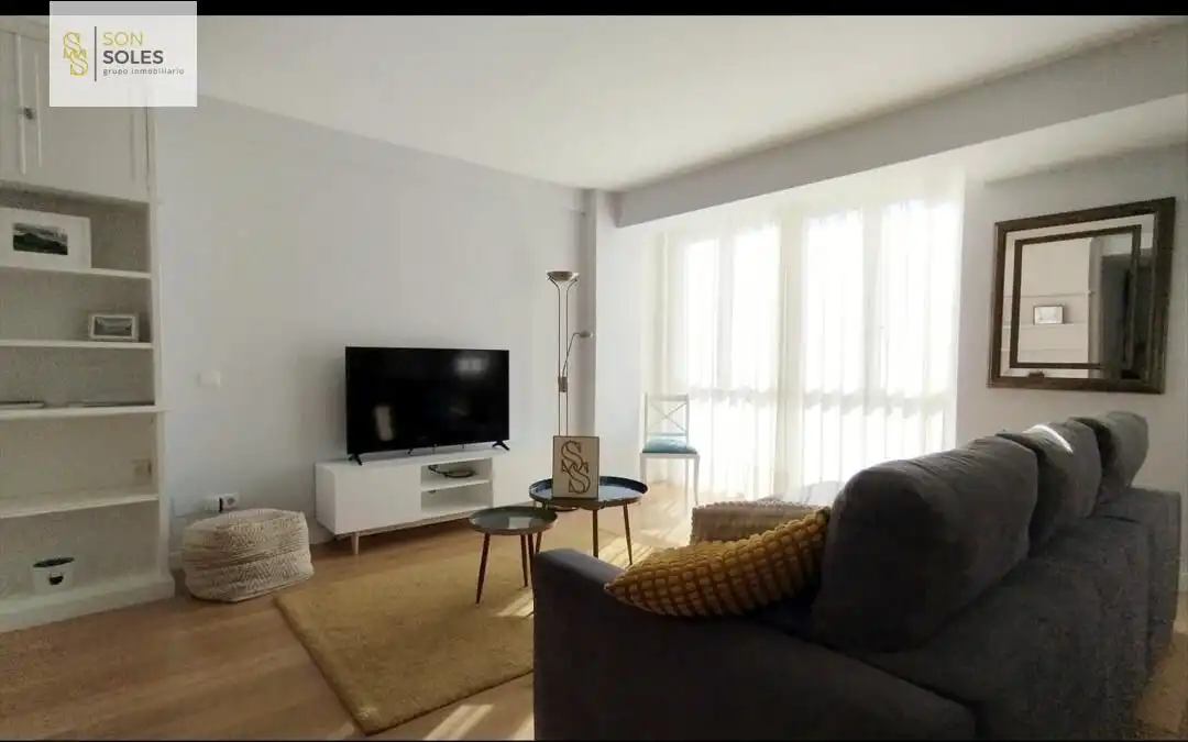 Sala de estar de Piso de alquiler en Santander con Calefacción, Terraza y Amueblado