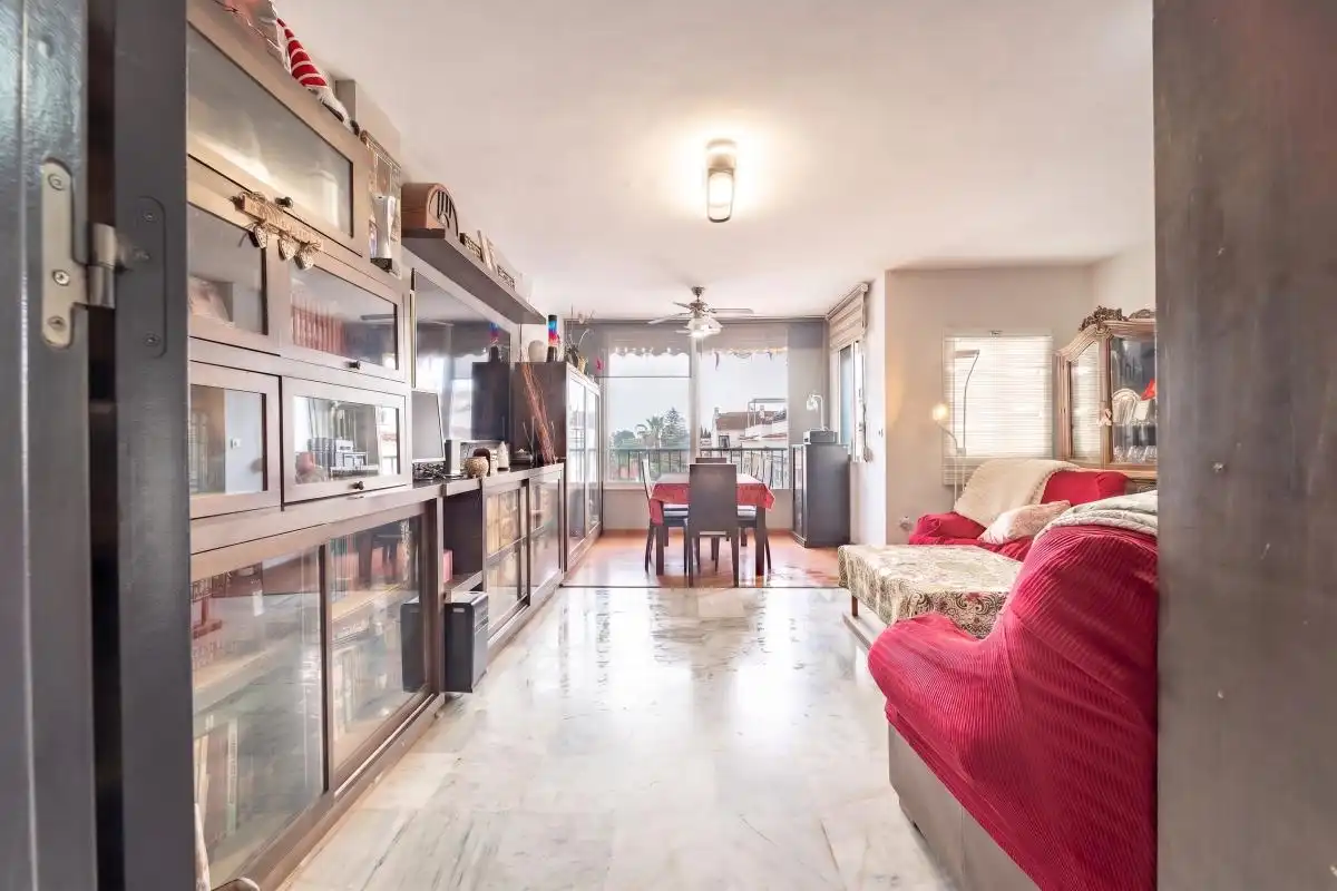 Wohnzimmer von Maisonette zum Verkauf in Málaga mit Klimaanlage, Heizung und Privatgarten