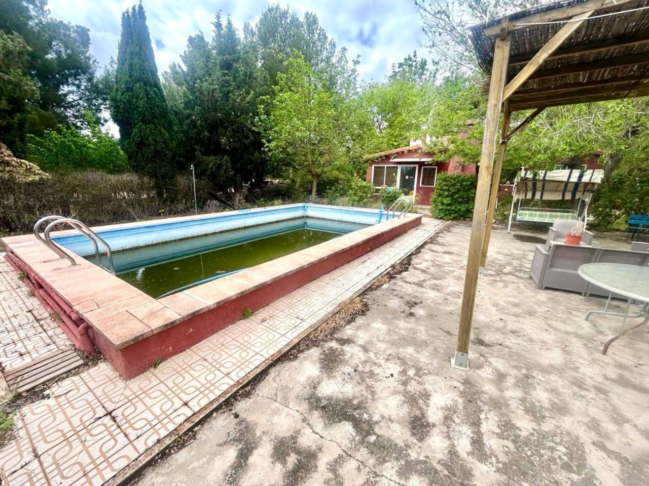 Piscina de Casa o xalet en venda en Onil amb Aire condicionat, Jardí privat i Piscina