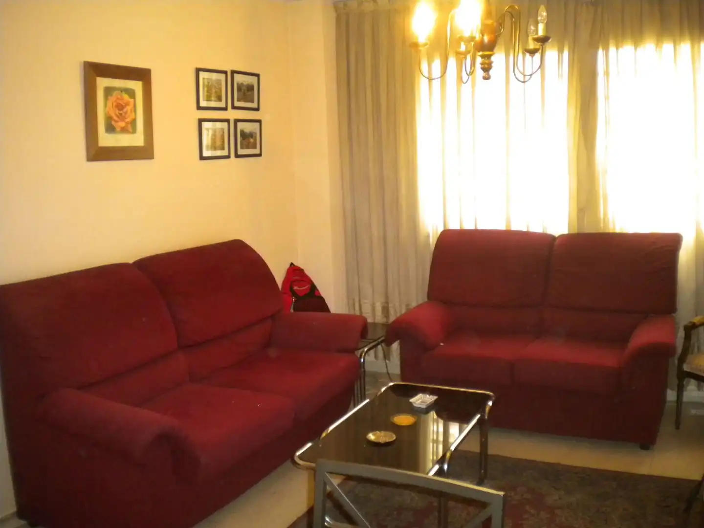 Wohnzimmer von Wohnung zur untervermieten in Madrid mit Heizung, Privatgarten und Möbliert