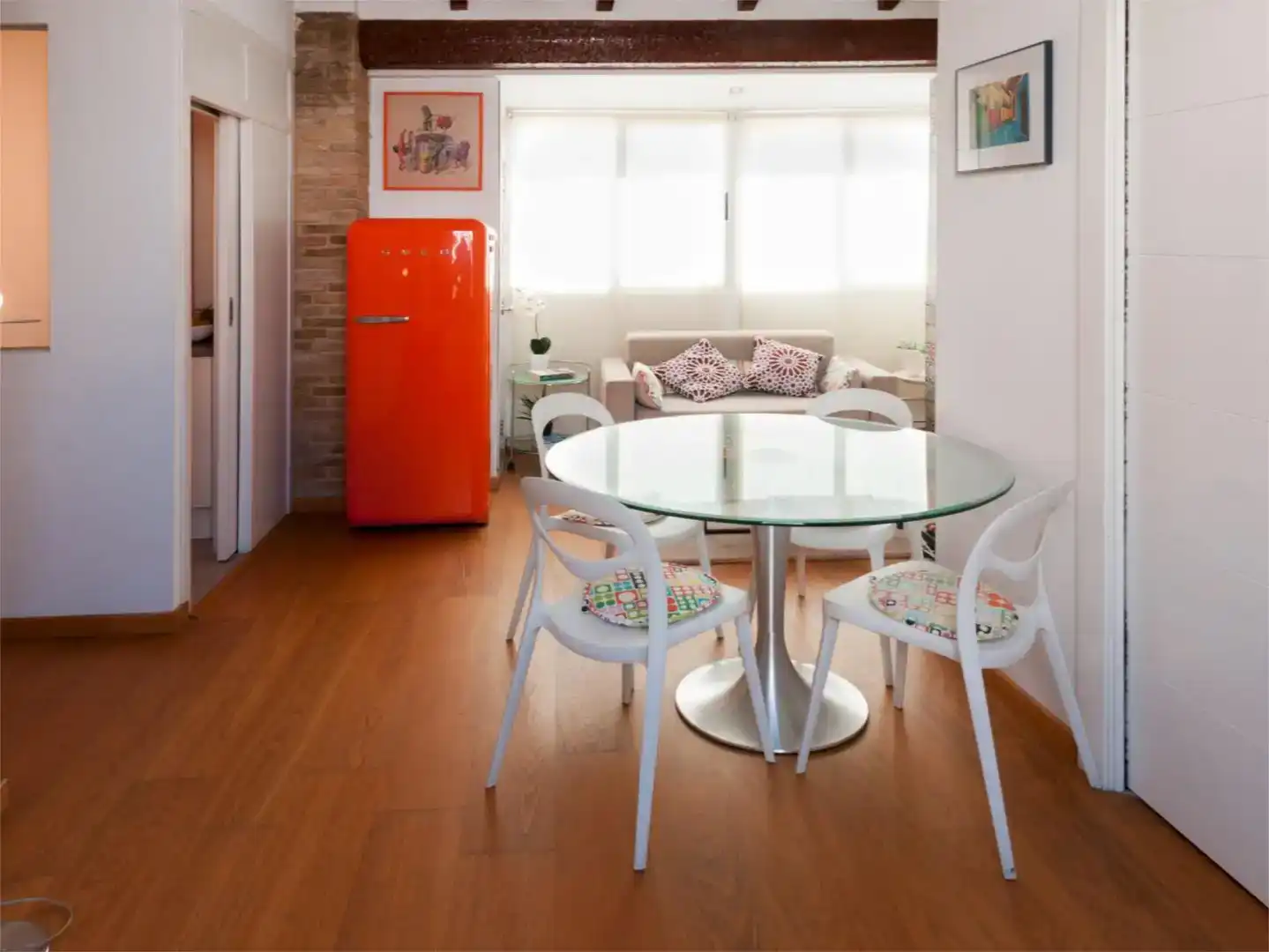 Esszimmer von Dachboden zur Miete in  Valencia Capital mit Klimaanlage