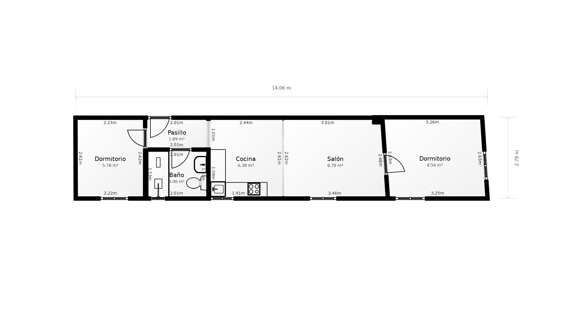 Flat to rent in  Madrid Capital  with Heating, Furnished and Oven