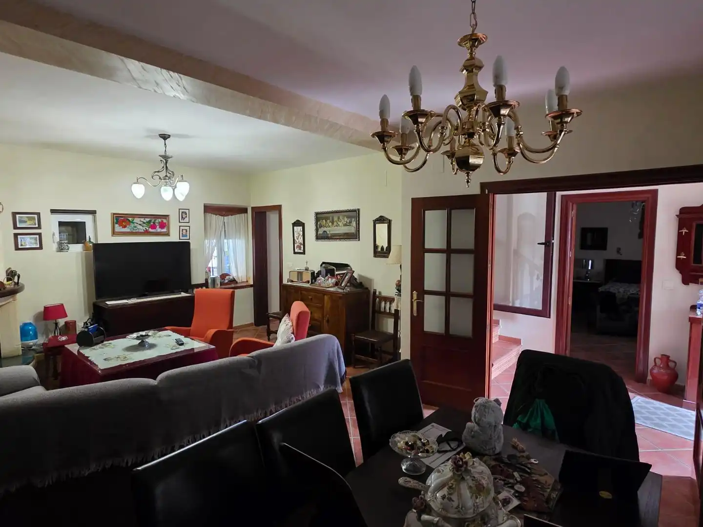 Living room of Houses for sale in Ventas de Huelma  with Air Conditioner, Heating and Private garden