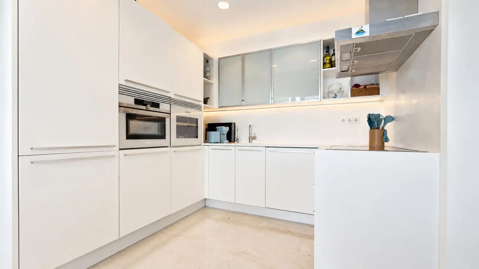 Cocina de Apartamento de alquiler en Jávea / Xàbia con Aire acondicionado, Calefacción y Terraza