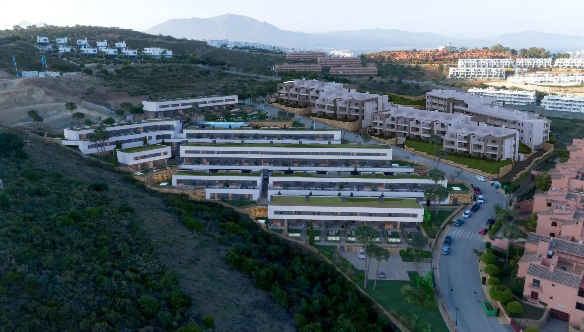 Außenansicht von Erdgeschoss zum Verkauf in Manilva mit Klimaanlage, Terrasse und Abstellraum