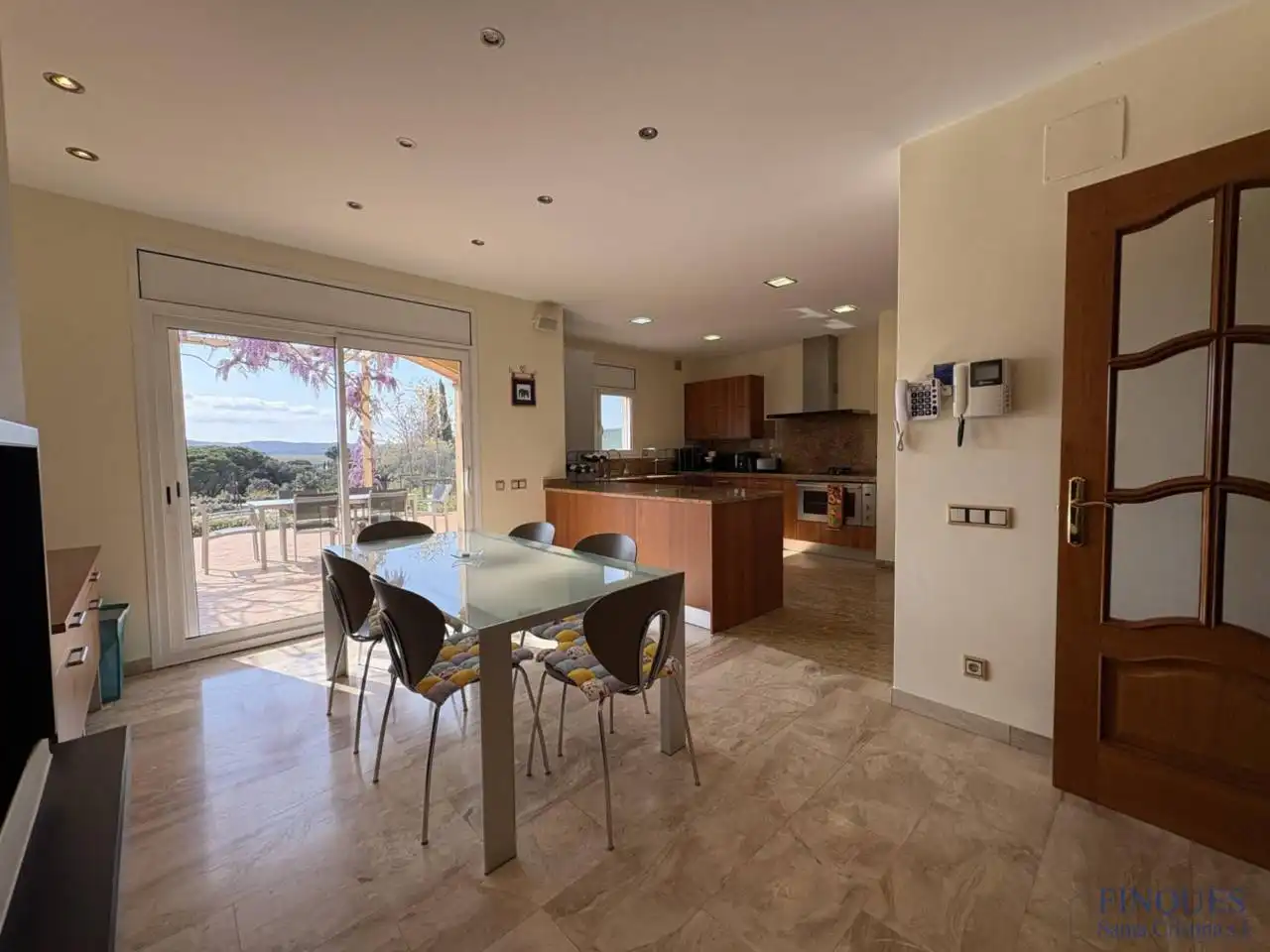 Cocina de Casa o chalet en venta en Santa Cristina d'Aro con Aire acondicionado, Calefacción y Jardín privado